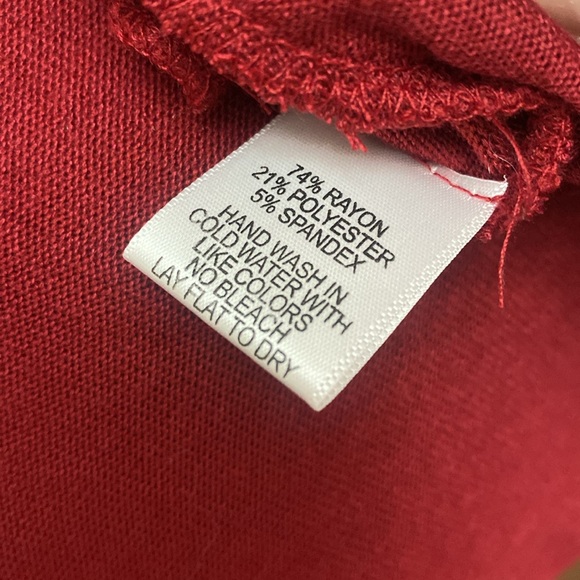 Gibson Look Red Convertible Neckline Long Sleeved Sweater Top Womens Large NEW - Picture 5 of 7